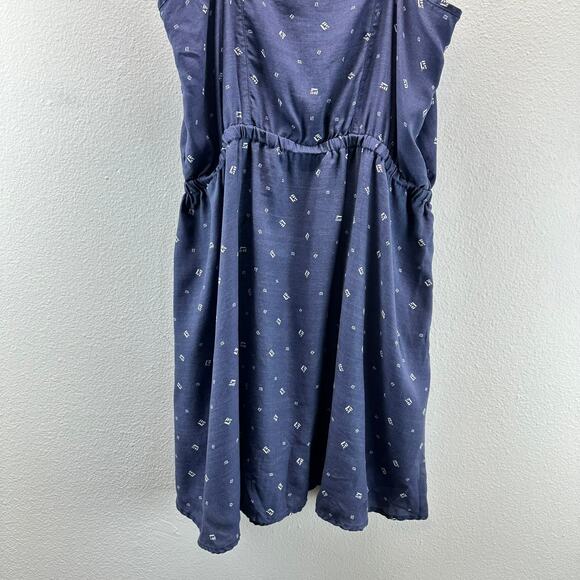 Toad&Co Hillrose SL Dress Blue Wrap Med Travel Vacation Summer - Picture 8 of 14